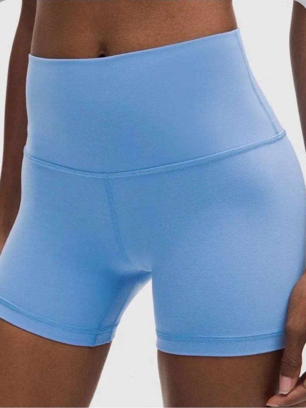 lululemon athletica Align High-Rise Baby Blue Bike Shorts size 2